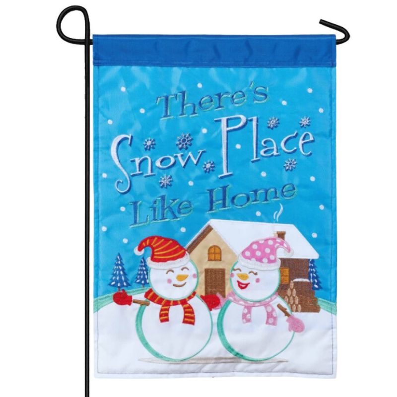 Snow Place Like Home Garden Flag